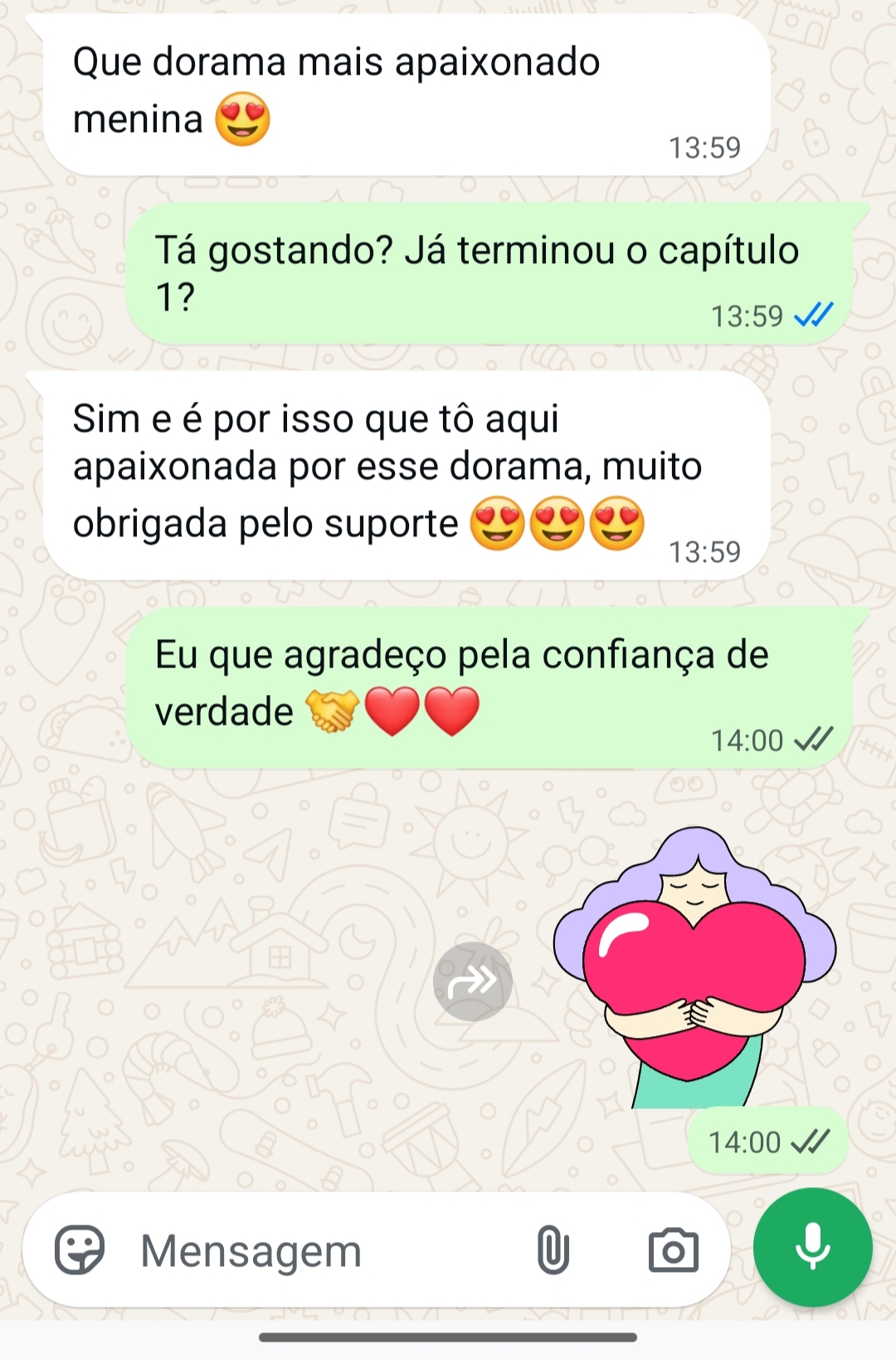 Print de depoimento 1 de cliente do dorama The Early Spring